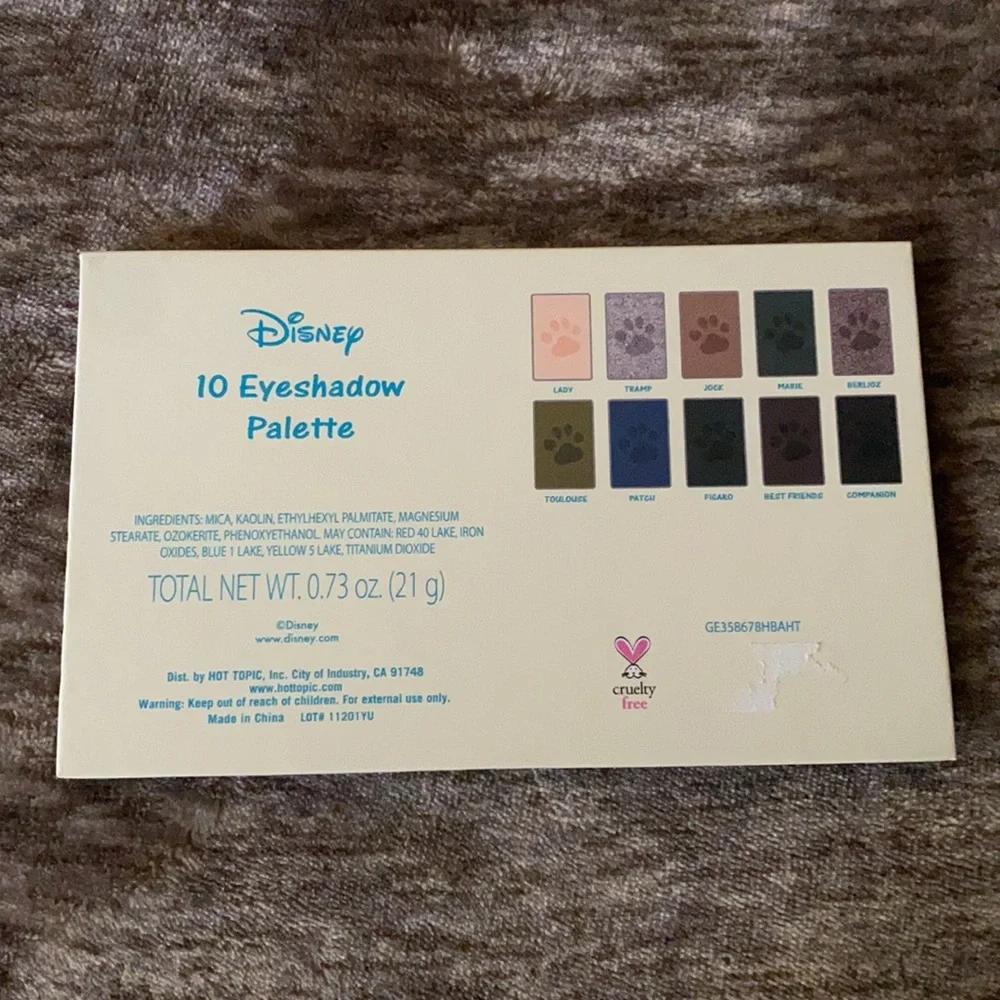 Disney Pets Eyeshadow Palette Hot Topic‎